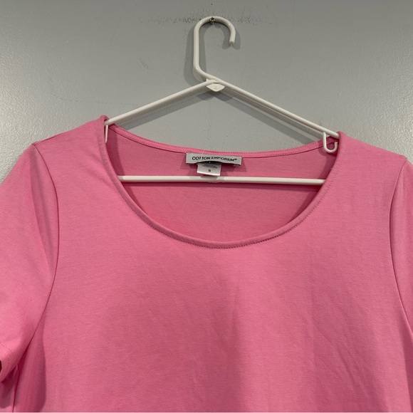 Cotton Emporium Pink Short Sleeve Dress Small S - Picture 2 of 8
